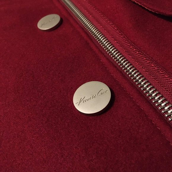 Vintage Kenneth Cole New York red/maroon coat in excellent condition - Picture 2 of 5